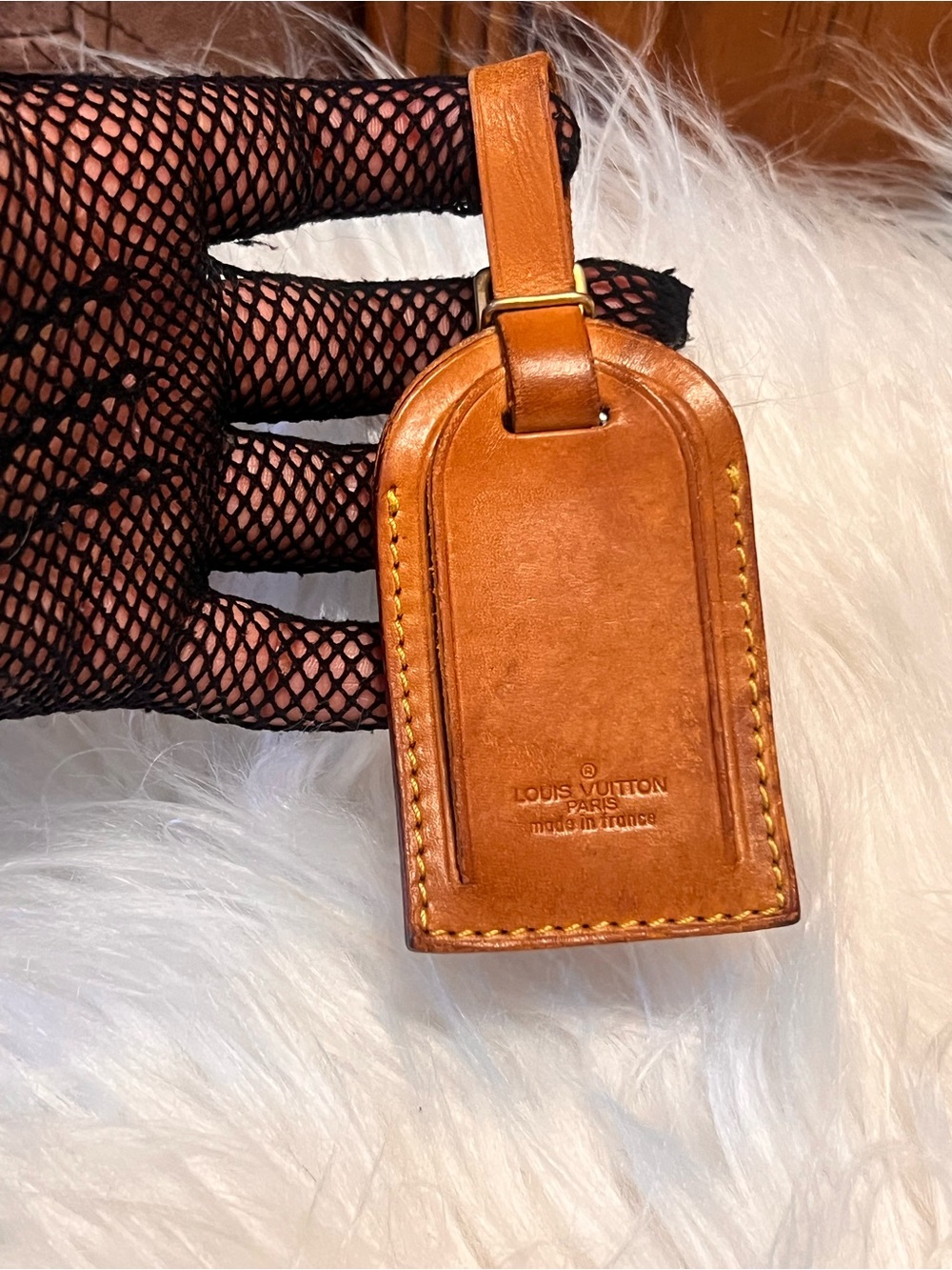 Louis Vuitton vachetta leather Luggage Tag